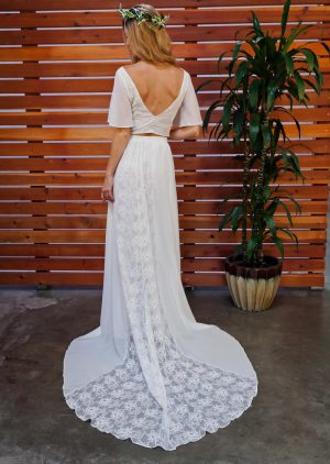 Camelia Boho 2 Piece Wedding Dress | Dreamers and Lovers