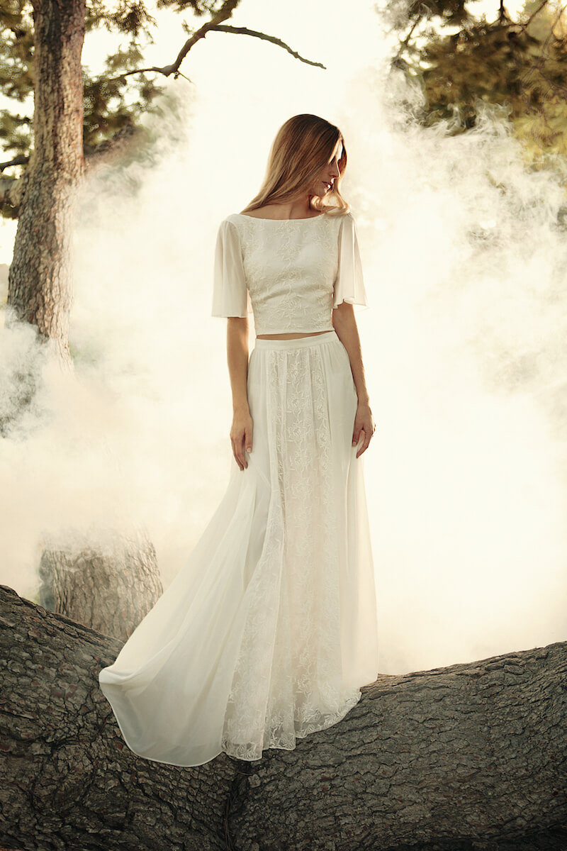 Camelia Boho 2 Piece Wedding Dress Dreamers And Lovers