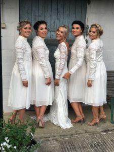 Australian-bride-Tiffany-wearing-Lisa-long-sleeve-lace-dress-here-with-her-bridesmaids-all-wearing-white