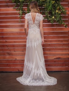 Azalea-off-white-cotton-lace-romantic-boho-wedding-dress-back-full-length-view