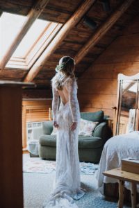 KRISTEN LACE WEDDING DRESS WITH SLEEVES