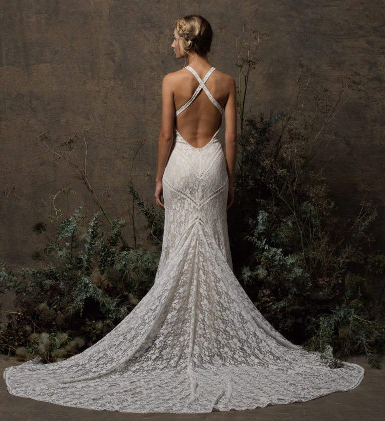 Dita Backless Boho Lace Wedding Dress | Dreamers and Lovers