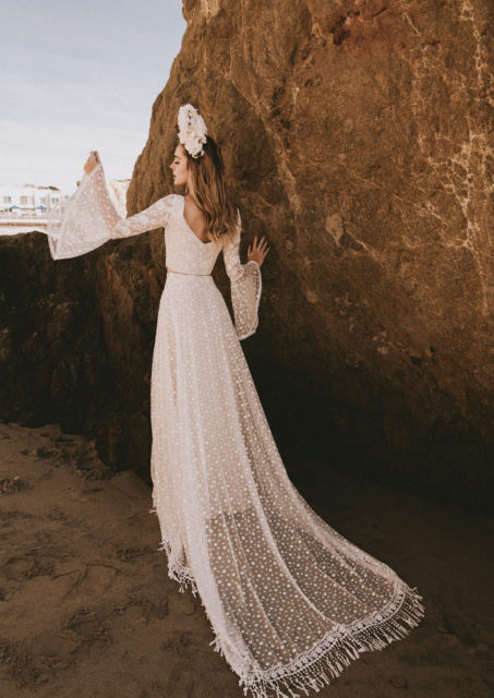 Ophelia Two-Piece Lace Wedding Dress | Dreamers and Lovers