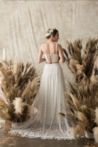 stella-bustier-top-shown-with-ophelia-dotted-lace-skirt-featuring-full-skirt-shop-all-our-custom-bridal-separates