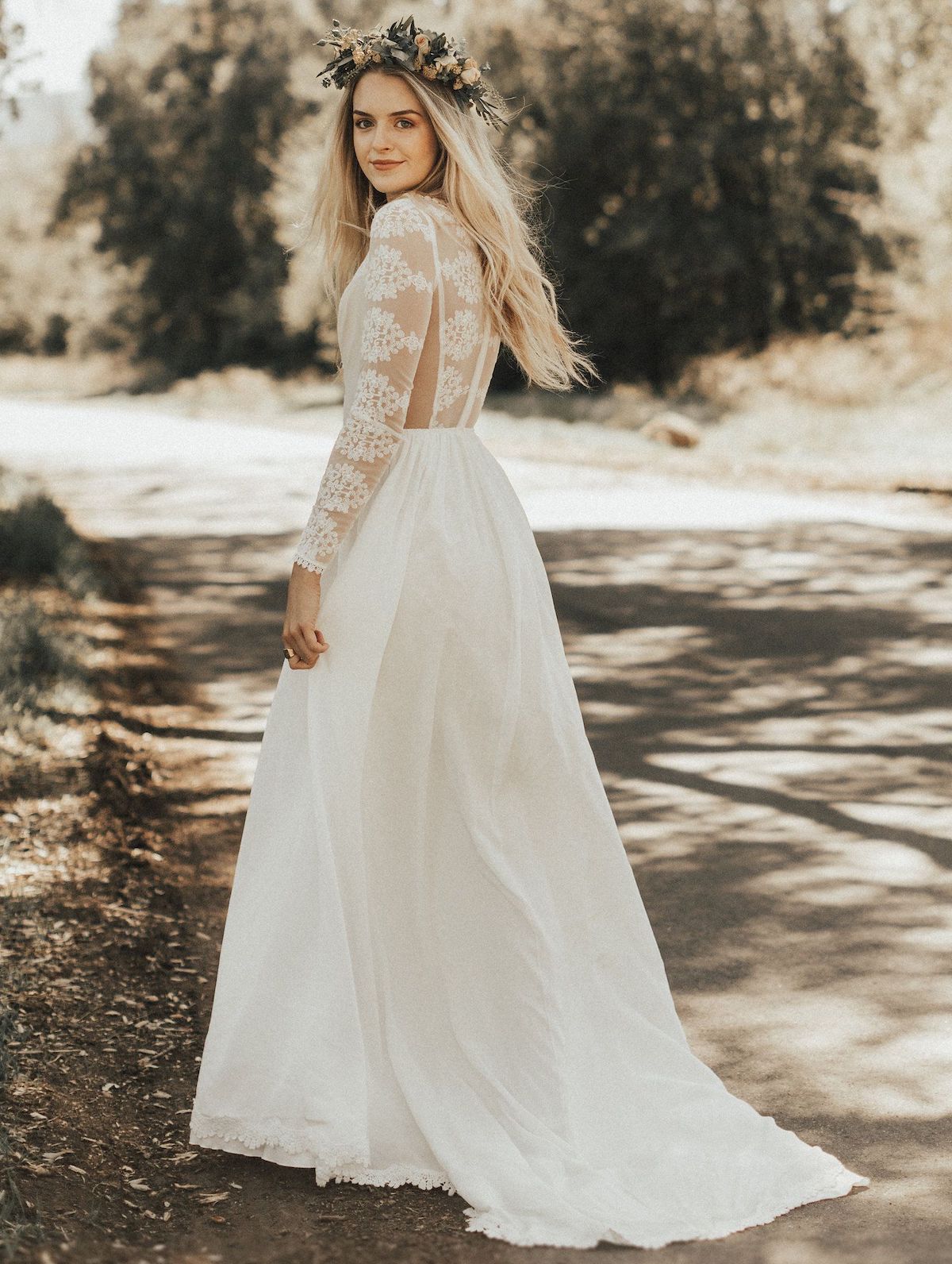 Amulet Grace A-Line Wedding Dress by Claire Pettibone