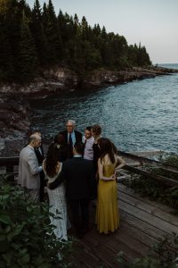 Bride-Laura-elopement-wedding at Lake-Superior-in-Minnesota