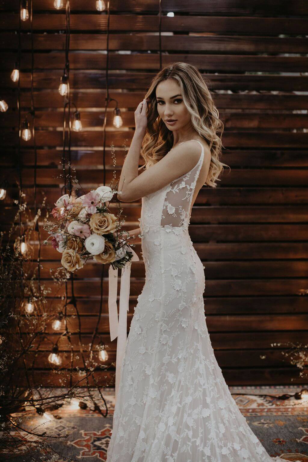 Tatum 3D Lace Modern Wedding Dress
