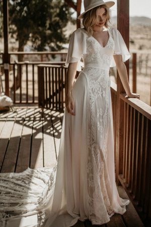 hippie lace wedding dresses