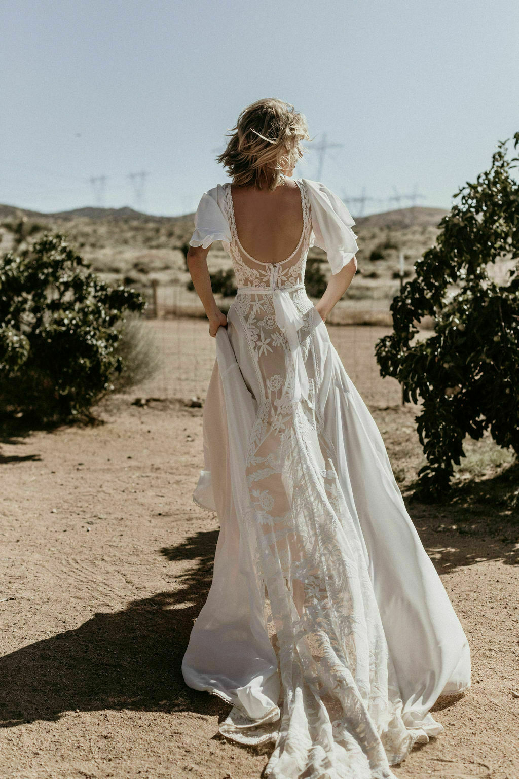 & Bohemian Lace Wedding Dresses | Dreamers and