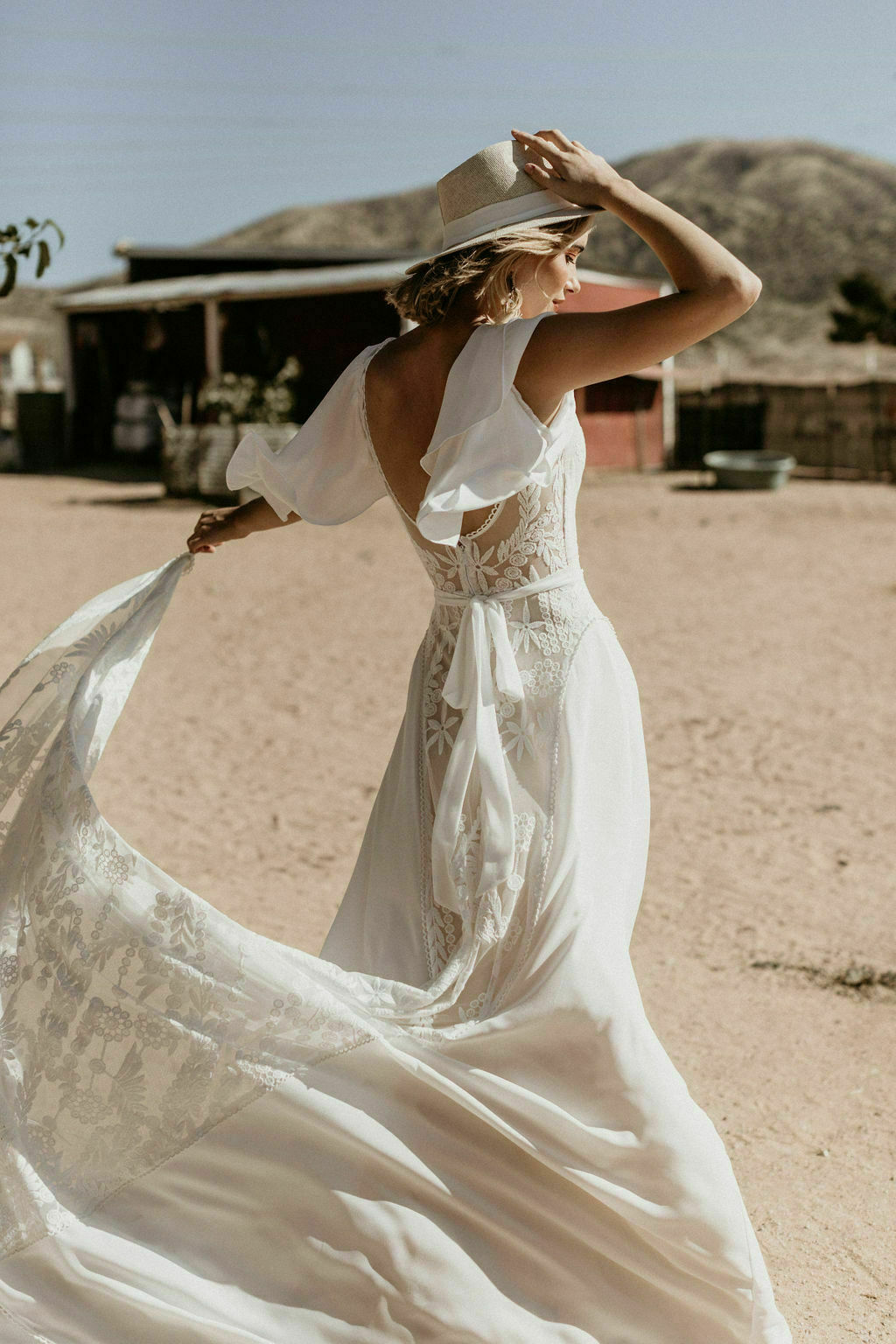 Hayley Romantic Bohemian Wedding Dress | Dreamers and Lovers