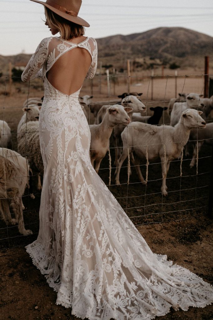Elegant lace wedding dress- Tuscany by Romantica - Olivia Louise Bridal