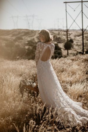 Zinnia 3D Lace Bohemian Wedding Dress | Dreamers and Lovers