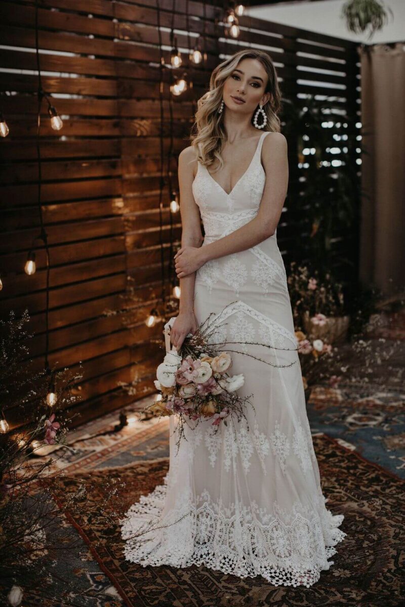 Cecilia Bohemian Lace Wedding Dress | Dreamers and Lovers