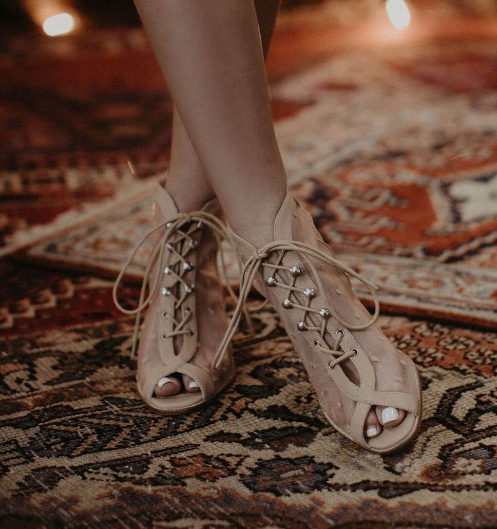 Luna Lace Boho Wedding Shoes | Dreamers 