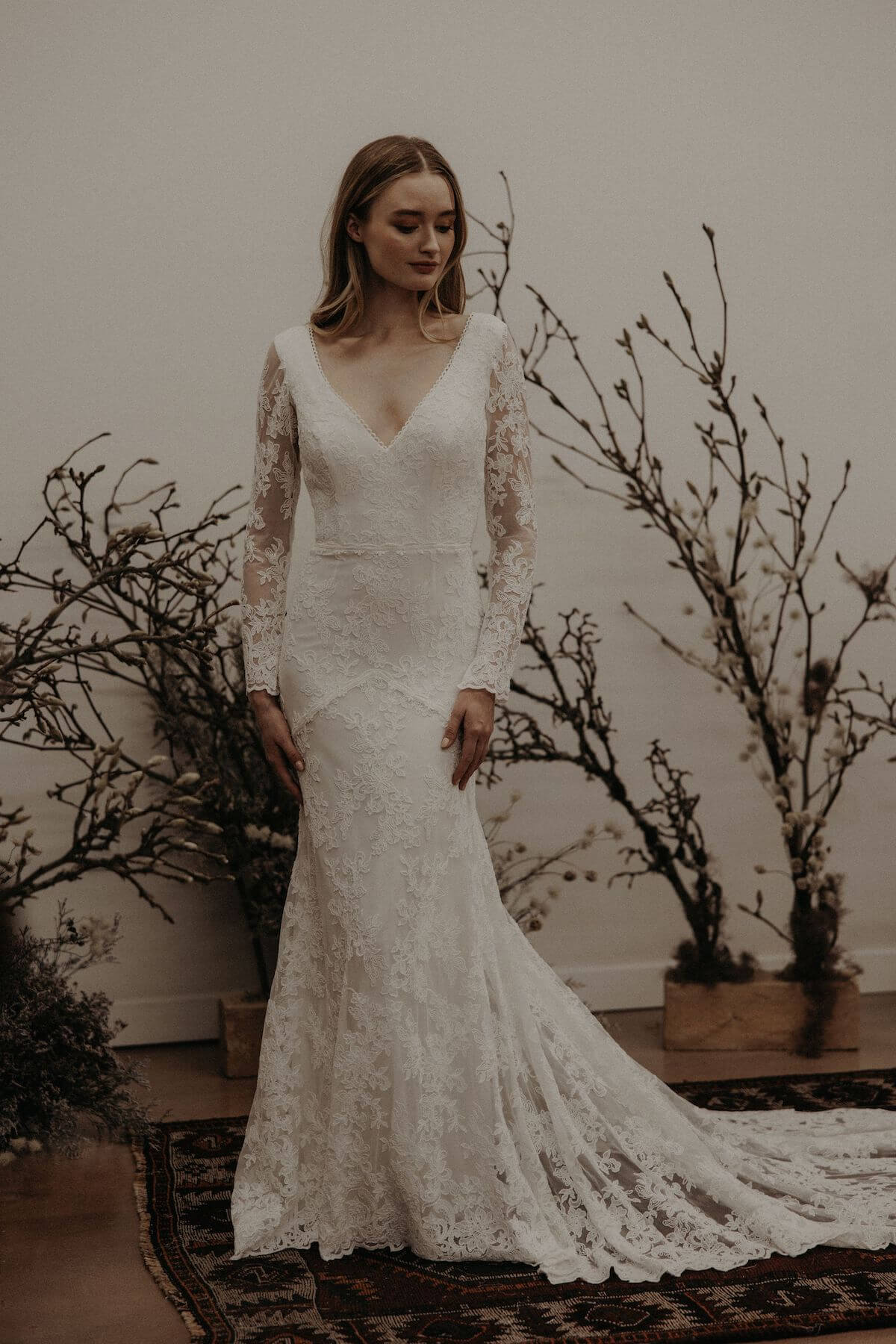 Alyssa Long Sleeve Lace Wedding Dress