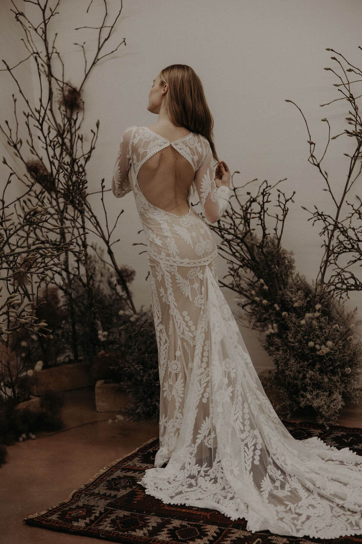 Violetta Backless Boho Wedding Dress | Dreamers and Lovers