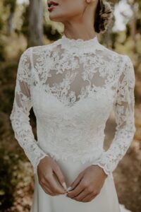 Lotus-hand-crafted-lace-and-silk-flowy-wedding-dress