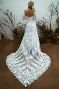 must-see-Ava-lace-off-the-shoulder-wedding-dress-with-puff-sleeves