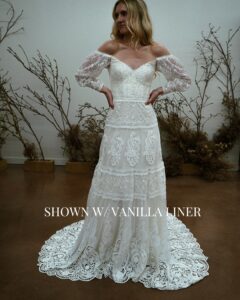 Shop-Ava-off-the-shoulder-wedding-dress-with-puff-sleeves