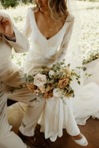 Real-Bride-wearing-Savannah-long-sleeve-lace-wedding-dress