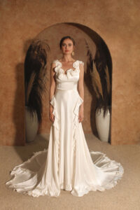 dreamy-silk-wedding-dress-with-ruffles-made-in-California