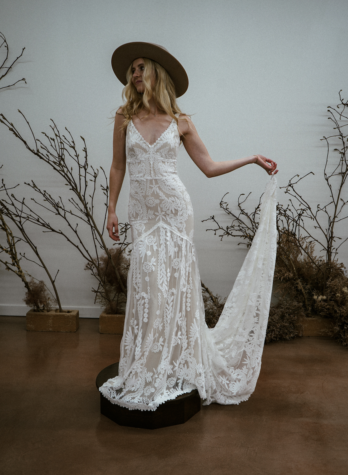 Ivory French Corded Lace Dress  Stunning Lace Bridal Gown – Emily Riggs