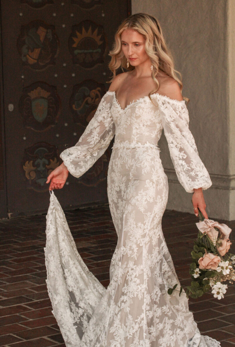 Shop-Aspen-off-the-shoulder-wedding-dress-in-lace