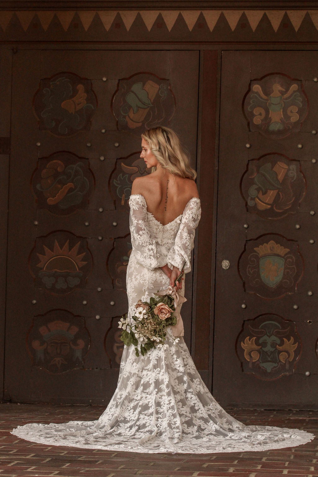 Your-dream-dress-awaits-shop-Aspen-off-the-shoulder-wedding-dress-with-sleeves