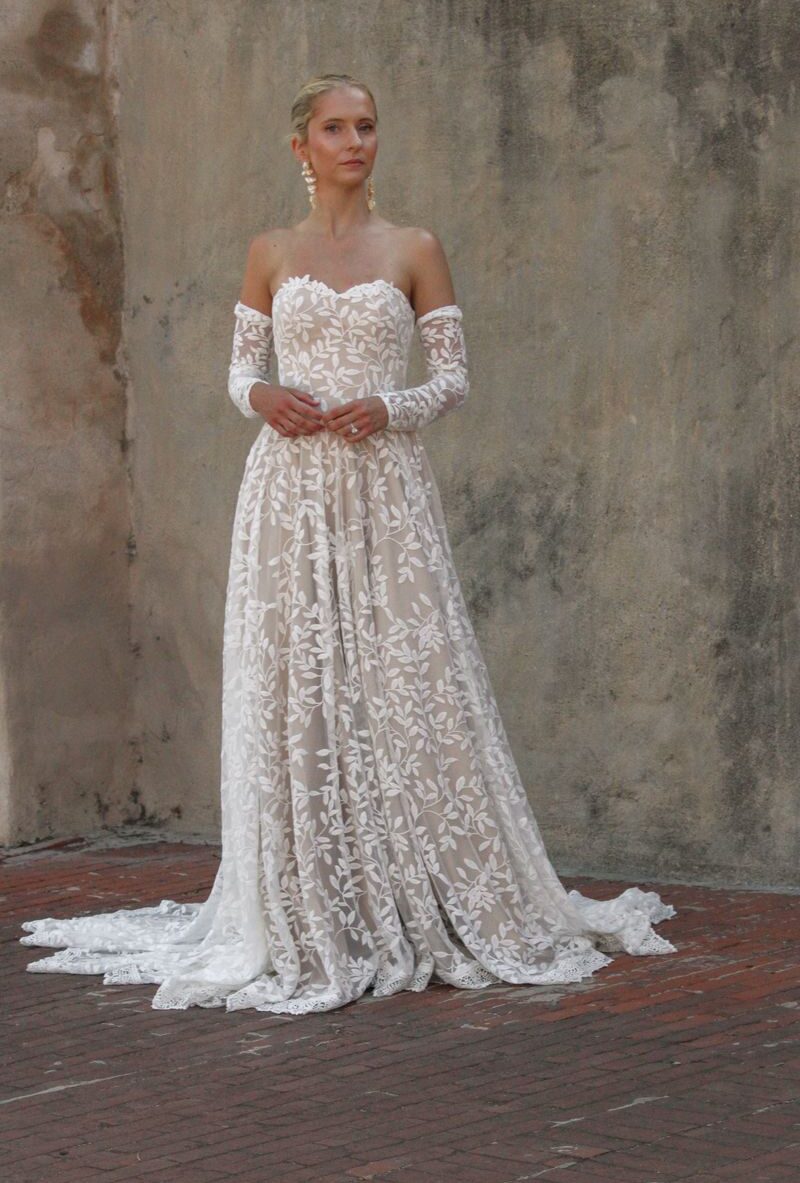 Shop-Ivy-Strapless-Lace-Wedding-Dress-with-Pockets-and-removable-sleeves